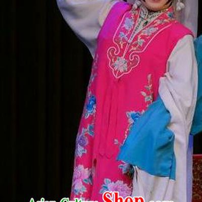 Chinese Beijing Opera Diva Yan Xijiao Apparels Catch San Lang Costumes and Headdress Traditional Peking Opera Hua Tan Pink Dress Actress Garment