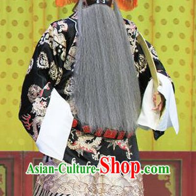 Bai Liang Guan Chinese Peking Opera Jing Garment Costumes and Headwear Beijing Opera Painted Role Apparels General Yuchi Gong Clothing