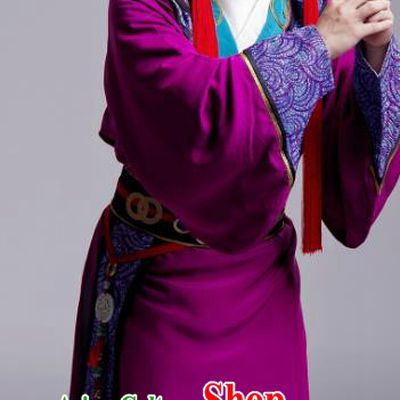 King Zhao Wuling Chinese Peking Opera Eunuch Garment Costumes and Headwear Beijing Opera Court Servant Apparels Clothing