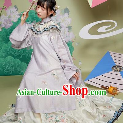 Chinese Ancient Noble Infanta Garment Embroidered Hanfu Dress Traditional Ming Dynasty Royal Princess Historical Costumes Complete Set