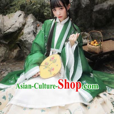 Chinese Traditional Ming Dynasty Noble Infanta Historical Costumes Ancient Court Female Garment Embroidered Hanfu Dress