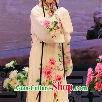 Chinese Beijing Opera Young Woman Apparels Nan Jie Guan Costumes and Headdress Traditional Peking Opera Hua Tan Xu Jinhua Dress Diva Garment
