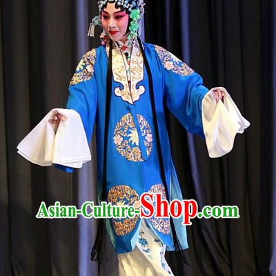 Chinese Beijing Opera Young Mistress Apparels Nan Jie Guan Costumes and Headdress Traditional Peking Opera Hua Tan Dress Actress Xie Jinhua Garment