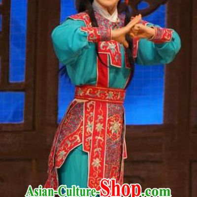 Chinese Beijing Opera Wudan Garment Man Jiang Hong Costumes and Hair Accessories Traditional Peking Opera Martial Female Dress Swordswoman Apparels