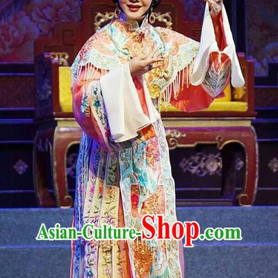 Chinese Beijing Opera Hua Tan Apparels Princess Changping Costumes and Headdress Traditional Peking Opera Young Female Dress Court Lady Garment