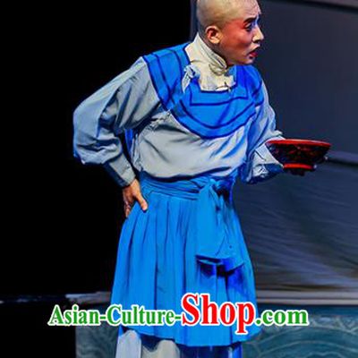 Six Chapters of A Floating Life Chinese Peking Opera Clown Apparels Costumes and Headpieces Beijing Opera Chou Role Garment Clothing