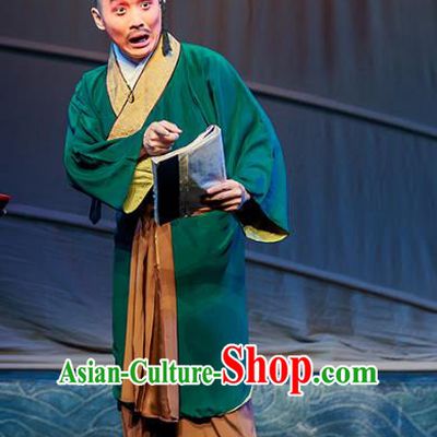 Six Chapters of A Floating Life Chinese Peking Opera Chou Apparels Costumes and Headpieces Beijing Opera Civilian Male Garment Clothing