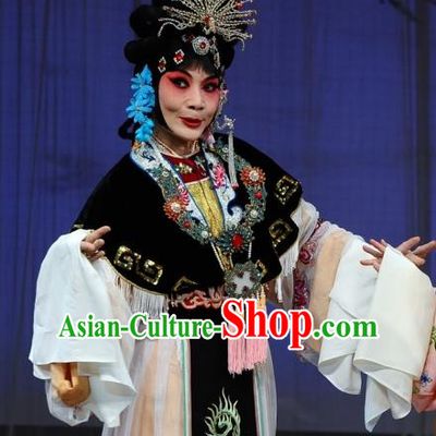 Chinese Beijing Opera Diva Garment The Dream Of Red Mansions Costumes and Hair Accessories Traditional Peking Opera Young Mistress Wang Xifeng Dress Apparels