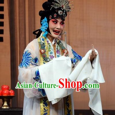 Chinese Beijing Opera Hua Tan Wang Xifeng Garment The Dream Of Red Mansions Costumes and Hair Accessories Traditional Peking Opera Young Mistress Dress Apparels