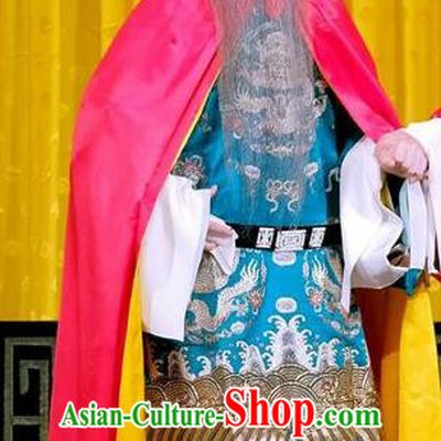 Zhu Lian Zhai Chinese Peking Opera Official Apparels Costumes and Headpieces Beijing Opera Minister Cheng Jingsi Garment Laosheng Clothing