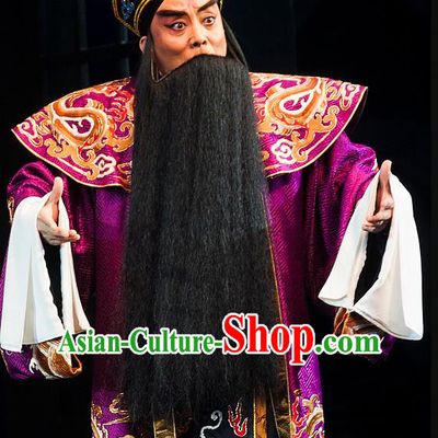 Anecdote of Jian An Chinese Peking Opera Prime Minister Cao Cao Garment Costumes and Headwear Beijing Opera Elderly Male Apparels Official Clothing