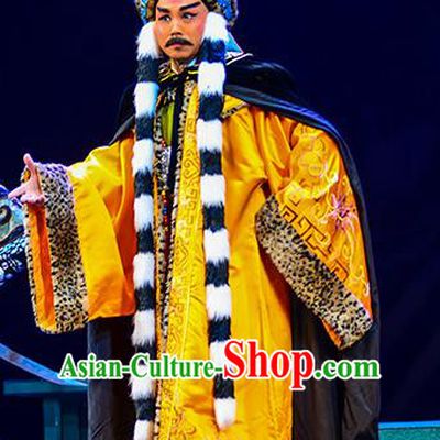 Anecdote of Jian An Chinese Peking Opera Royal Highness Garment Costumes and Headwear Beijing Opera Apparels Crown Prince Clothing