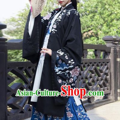 Traditional Chinese Ancient Patrician Female Embroidered Hanfu Dress Garment Song Dynasty Noble Infanta Historical Costumes for Women
