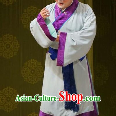 Mu Yang Juan Chinese Peking Opera Clown Apparels Costumes and Headpieces Beijing Opera Chou Song Cheng Garment Clothing