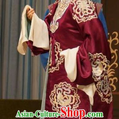 Chinese Beijing Opera Old Dame Garment Mu Yang Juan Costumes and Hair Accessories Traditional Peking Opera Elderly Female Dress Pantaloon Apparels