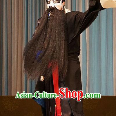 Mu Yang Juan Chinese Peking Opera Martial Male Apparels Costumes and Headpieces Beijing Opera Wusheng Garment Swordsman Clothing