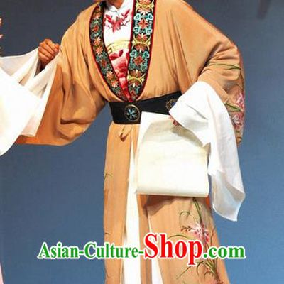 Tang Wan Chinese Peking Opera Scholar Apparels Costumes and Headpieces Beijing Opera Poet Lu You Garment Young Male Clothing