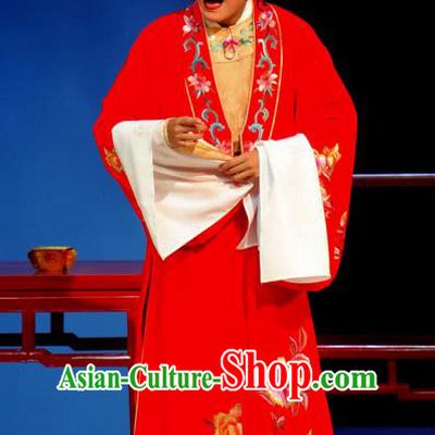 Tang Wan Chinese Peking Opera Bridegroom Lu You Apparels Costumes and Headpieces Beijing Opera Xiaosheng Wedding Garment Scholar Clothing