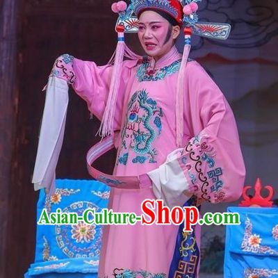 Chinese Peking Opera Female Consort Prince Apparels Costumes and Headpieces Beijing Opera Xiaosheng Garment Scholar Clothing