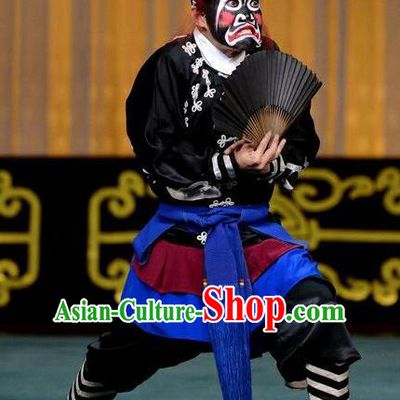 Ci Ba Jie Chinese Peking Opera Wusheng Apparels Costumes and Headpieces Beijing Opera Martial Male Garment Swordsman Luo Hongxun Clothing