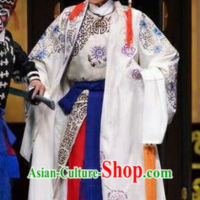 Ci Ba Jie Chinese Peking Opera Swordsman Apparels Costumes and Headpieces Beijing Opera Martial Male Garment Wusheng Clothing