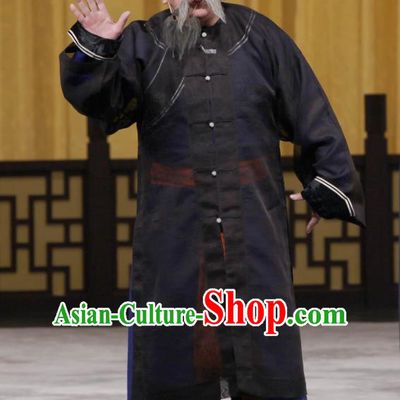 Jin Yunu Chinese Peking Opera Old Man Apparels Costumes and Headpieces Beijing Opera Clown Garment Elderly Beggar Jin Song Clothing