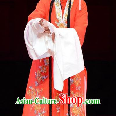 Chinese Ping Opera Diva Zhao Yanrong Apparels Costumes and Headpieces Yu Zhou Feng Traditional Pingju Opera Actress Red Dress Garment