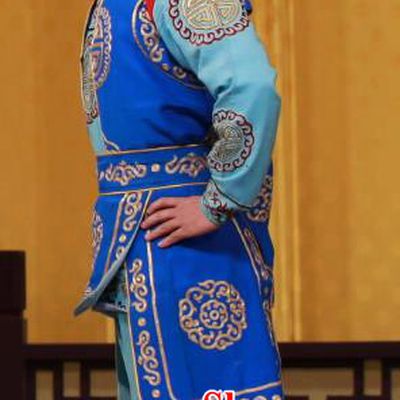 Tai Bai Drunk Chinese Peking Opera Soldier Apparels Costumes and Headpieces Beijing Opera Martial Male Garment Wusheng Clothing