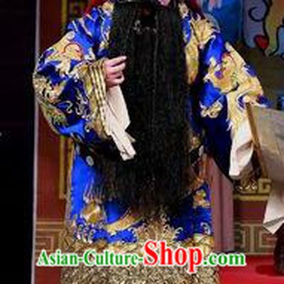 Hua Long Dian Jing Chinese Peking Opera General Chang He Apparels Costumes and Headpieces Beijing Opera Military Officer Garment Clothing