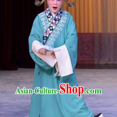 The Jade Hairpin Chinese Peking Opera Young Male Apparels Costumes and Headpieces Beijing Opera Xiaosheng Zhao Qixian Garment Scholar Clothing