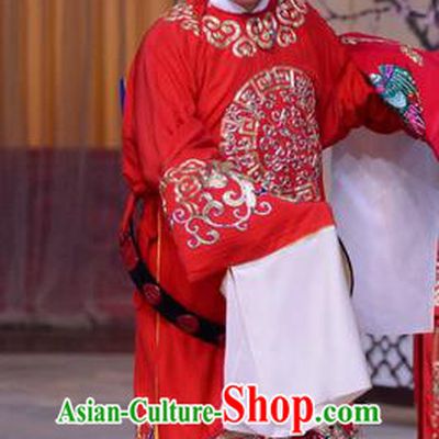 The Jade Hairpin Chinese Peking Opera Scholar Zhao Qixian Apparels Costumes and Headpieces Beijing Opera Xiaosheng Garment Young Male Clothing