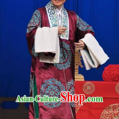 Chinese Beijing Opera Rich Dame Garment Costumes and Hair Accessories The Jade Hairpin Traditional Peking Opera Elderly Female Dress Pantaloon Apparels