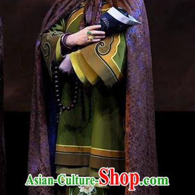 Chinese Ping Opera Rich Dame Apparels Costumes and Headpieces Jin E Traditional Pingju Opera Elderly Female Dress Garment