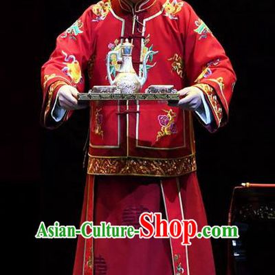 Jin E Chinese Ping Opera Qing Dynasty Young Male Garment Costumes and Headwear Pingju Opera Xiaosheng Xu Tianci Wedding Apparels Clothing