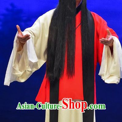 Sun An Dong Ben Chinese Peking Opera Distress Male Apparels Costumes and Headpieces Beijing Opera Prisoner Sun An Garment Clothing