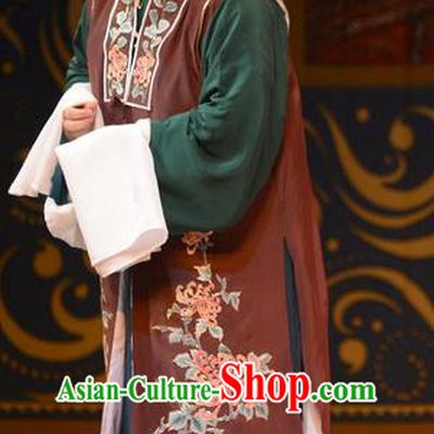 Chinese Ping Opera Elderly Female Apparels Costumes and Headpieces Yu Zhou Feng Traditional Pingju Opera Dame Dress Garment