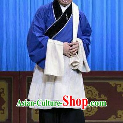 Da Jiu Guan Chinese Peking Opera Bartender Apparels Costumes and Headpieces Beijing Opera Servant Garment Clown Clothing
