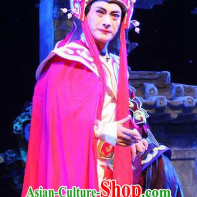 Cao Cao Chinese Peking Opera Prince Cao Zhi Apparels Costumes and Headpieces Beijing Opera Martial Male Garment General Clothing