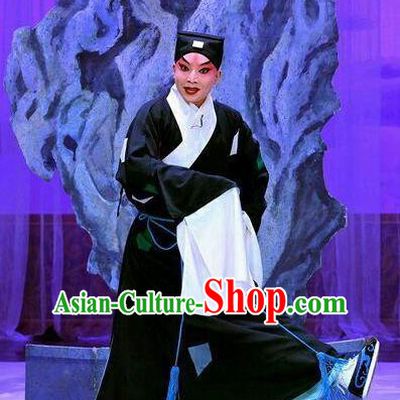 Wang Baochuan Chinese Peking Opera Pauper Apparels Costumes and Headpieces Beijing Opera Young Male Garment Beggar Xue Pinggui Clothing