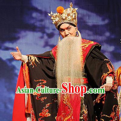 The Tiger Generals Chinese Peking Opera Laosheng Apparels Costumes and Headpieces Beijing Opera Elderly Male Garment Lord Li Keyong Clothing