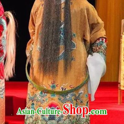 Tai Hou Gai Jia Chinese Sichuan Opera Chancellor Apparels Costumes and Headpieces Peking Opera Elderly Male Garment Prime Minister Clothing