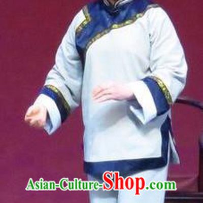 Chinese Ping Opera Republican Period Laodan Apparels Costumes and Headpieces Zhao Yunniang Traditional Pingju Opera Elderly Female Dress Garment