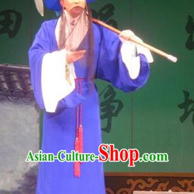 Hai Rui Bei Qian Chinese Peking Opera Laosheng Apparels Costumes and Headpieces Beijing Opera Elderly Male Garment Official Hai Rui Clothing