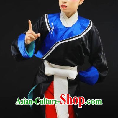 Guiying and Wang Kui Chinese Sichuan Opera Wusheng Apparels Costumes and Headpieces Peking Opera Takefu Garment Martial Male Clothing