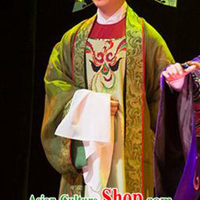 Hui Lan Ji Chinese Sichuan Opera Scholar Apparels Costumes and Headpieces Peking Opera Xiaosheng Garment Young Male Clothing