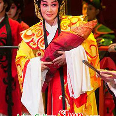 Chinese Sichuan Opera Court Princess Costumes and Hair Accessories Hui Lan Ji Traditional Peking Opera Actress Dress Rani Apparels