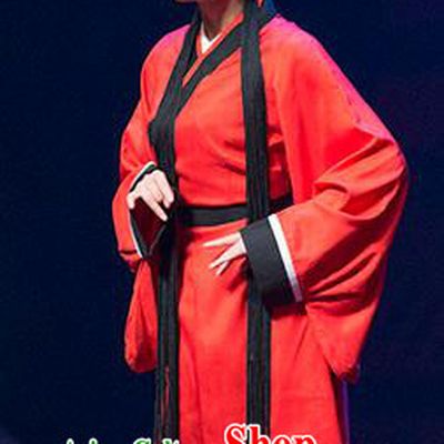 Chinese Sichuan Opera Maid Lady Costumes and Hair Accessories Hui Lan Ji Traditional Peking Opera Servant Girl Red Dress Apparels