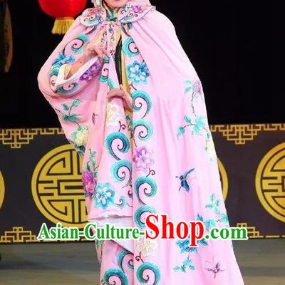 Chinese Sichuan Opera Actress Jiao Guiying Costumes and Hair Accessories Fen Xiang Ji Traditional Peking Opera Hua Tan Dress Courtesan Apparels