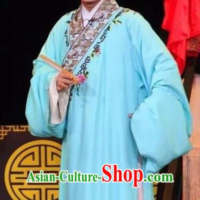 Fen Xiang Ji Chinese Sichuan Opera Young Male Apparels Costumes and Headpieces Peking Opera Xiaosheng Garment Scholar Wang Kui Clothing