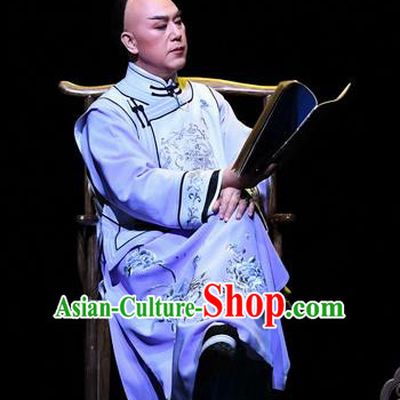 Jin E Chinese Ping Opera Qing Dynasty Young Male Garment Costumes and Headwear Pingju Opera Xiaosheng Cao Jintang Apparels Clothing